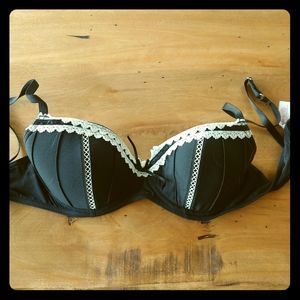 Black and White Sexy Candies Bra